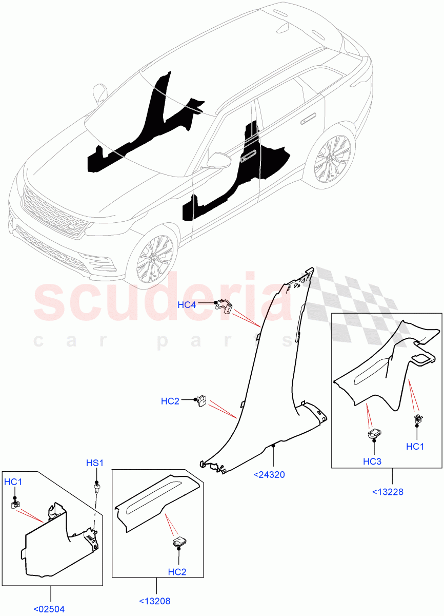 Side Trim(Sill) of Land Rover Land Rover Range Rover Velar (2017+) [5.0 OHC SGDI SC V8 Petrol]