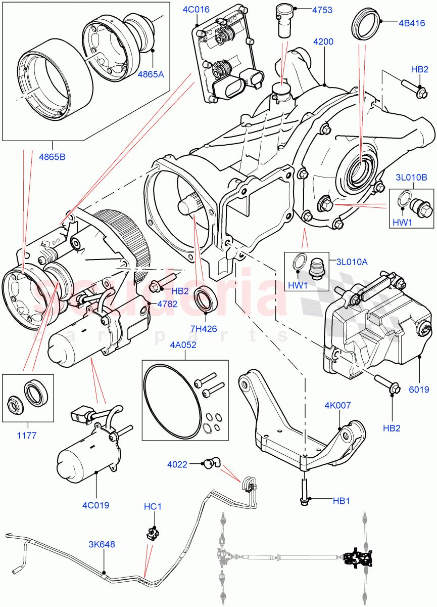 Rear Axle (Changsu (China), Efficient Driveline) ((V) FROMFG000001, (V) TOKG446856) of Land Rover Land Rover Discovery Sport (2015+) [2.2 Single Turbo Diesel]