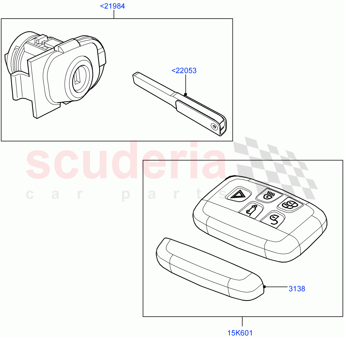 Vehicle Lock Sets And Repair Kits(Itatiaia (Brazil))((V)FROMGT000001) of Land Rover Land Rover Discovery Sport (2015+) [2.0 Turbo Diesel AJ21D4]