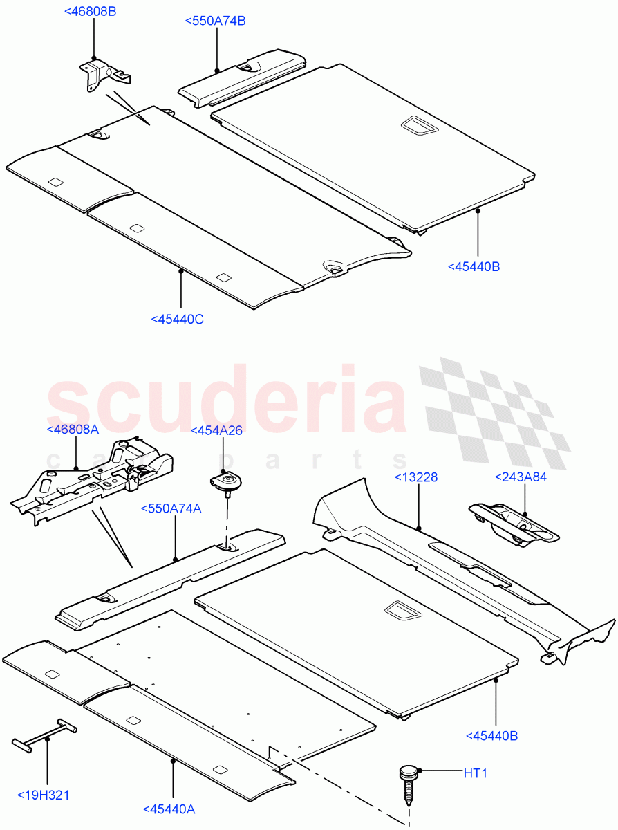 Load Compartment Trim(Floor)((V)TO9A999999) of Land Rover Land Rover Range Rover Sport (2005-2009) [4.4 AJ Petrol V8]