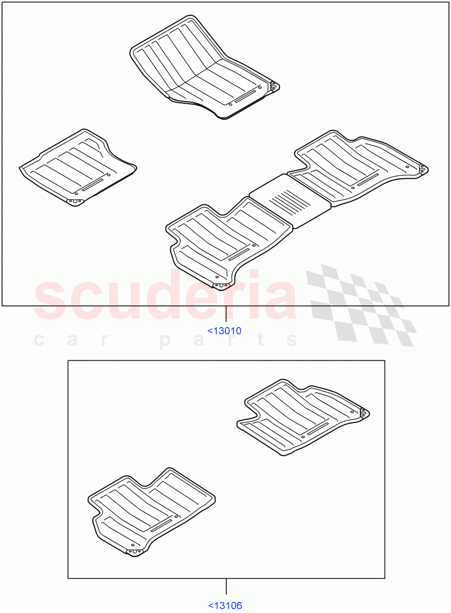 Floor Mats(Accessory) of Land Rover Land Rover Range Rover (2012-2021) [4.4 DOHC Diesel V8 DITC]