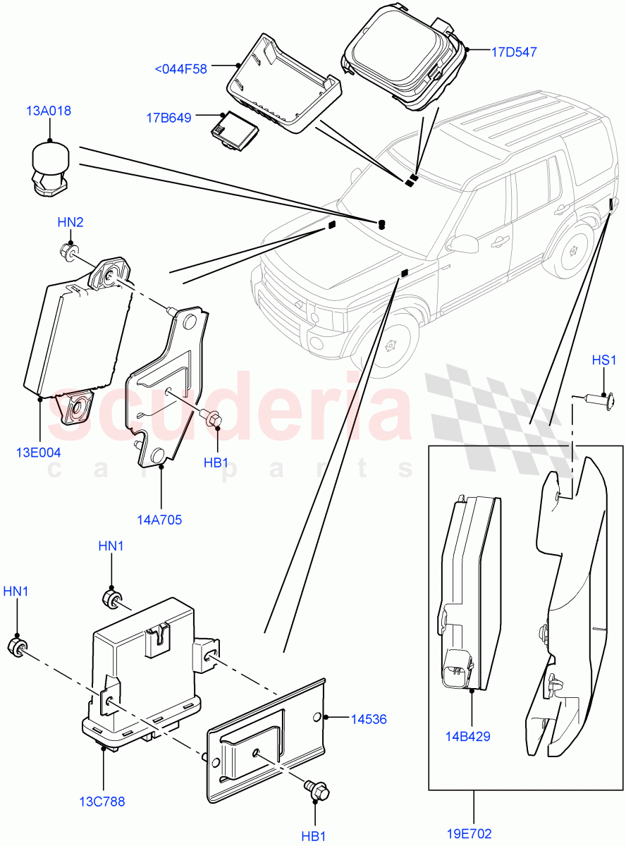 Vehicle Modules And Sensors ((V) FROMEA000001) of Land Rover Land Rover Discovery 4 (2010-2016) [2.7 Diesel V6]