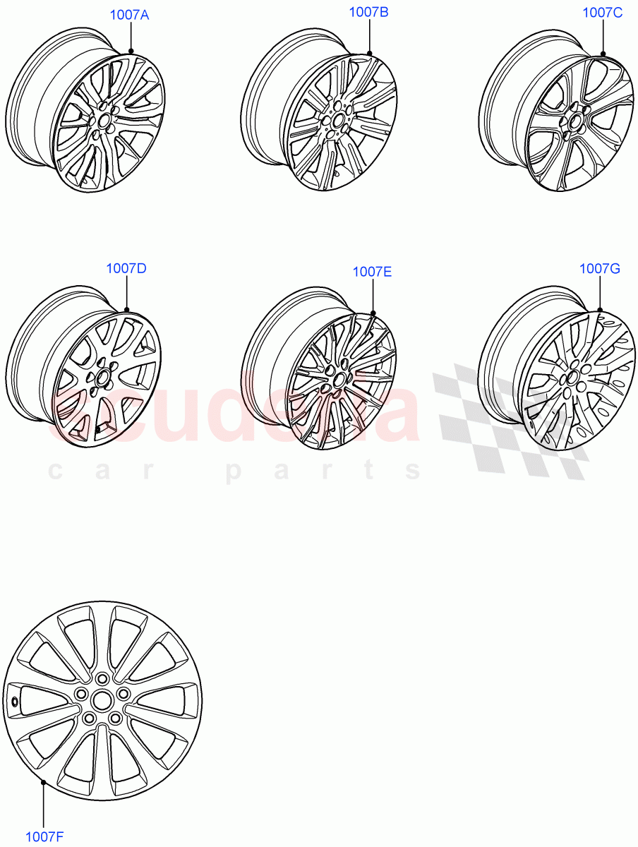 Wheels ((V) FROMAA000001) of Land Rover Land Rover Range Rover Sport (2010-2013) [3.6 V8 32V DOHC EFI Diesel]