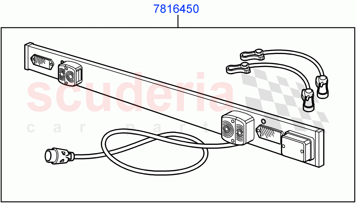 Towing Electrics(Lighting Board, Accessory) of Land Rover Land Rover Range Rover Sport (2014+) [3.0 I6 Turbo Diesel AJ20D6]