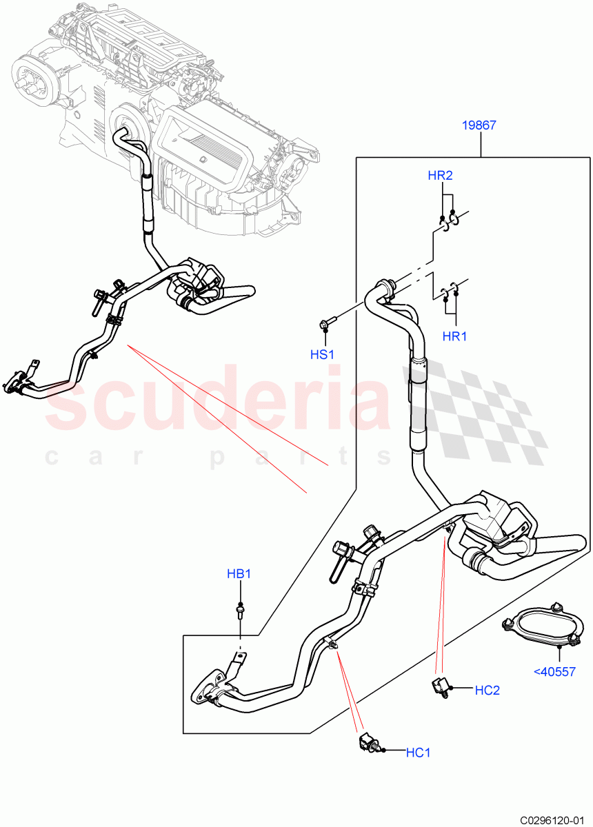 Air Conditioning Condensr/Compressr(With Front Comfort Air Con (IHKA),Electric Engine Battery-MHEV,With Air Conditioning - Front/Rear)((V)FROMKA000001) of Land Rover Land Rover Range Rover Sport (2014+) [3.0 I6 Turbo Diesel AJ20D6]