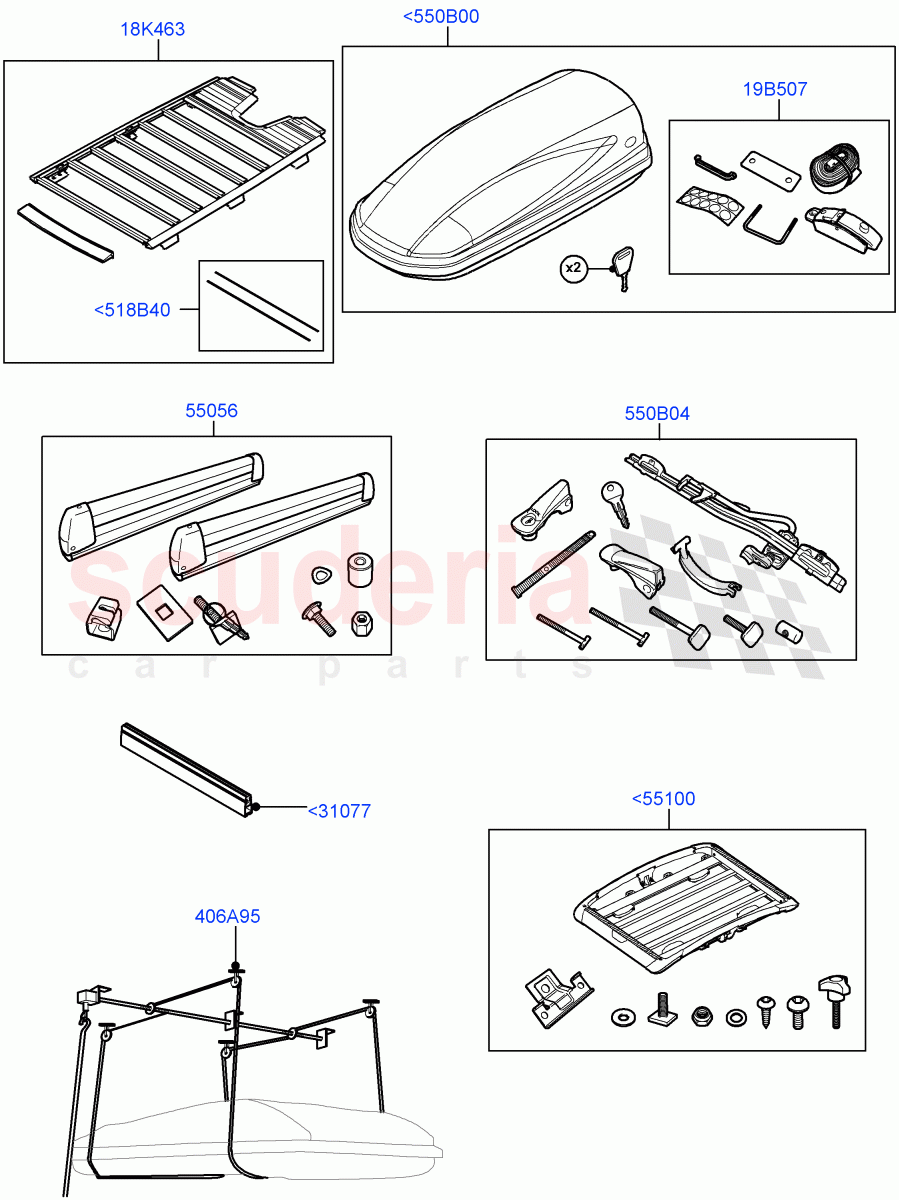 Carriers & Boxes of Land Rover Land Rover Defender (2020+) [5.0 OHC SGDI SC V8 Petrol]