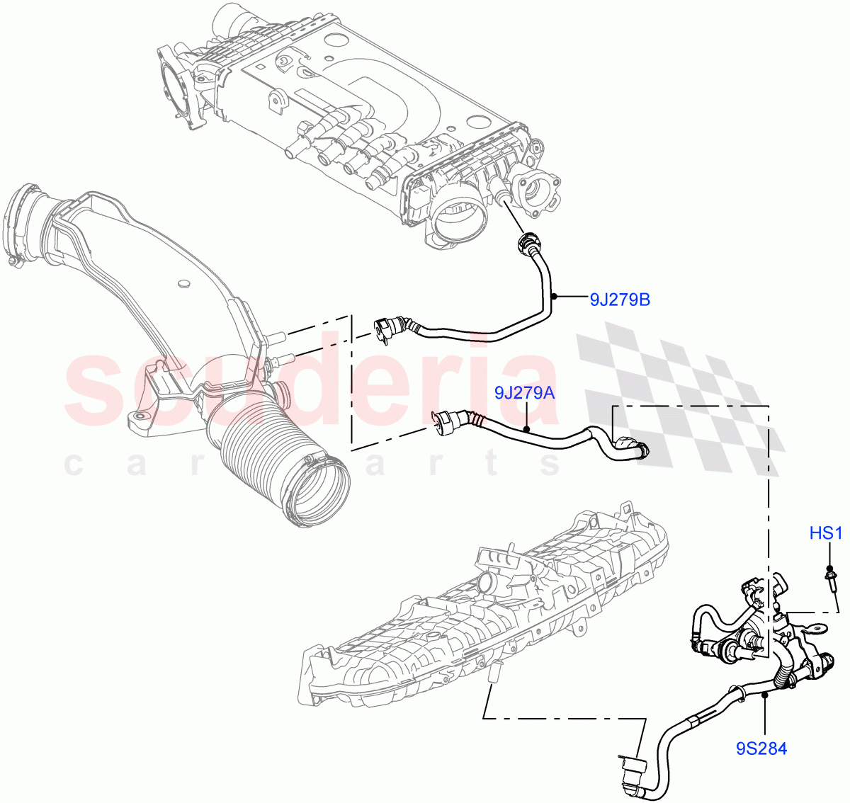 Evaporative Emission(3.0L AJ20P6 Petrol High)((V)FROMKA000001) of Land Rover Land Rover Range Rover Sport (2014+) [3.0 I6 Turbo Petrol AJ20P6]