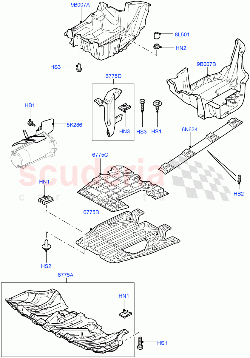 Splash And Heat Shields((V)FROMAA000001) of Land Rover Land Rover Range Rover (2010-2012) [5.0 OHC SGDI NA V8 Petrol]