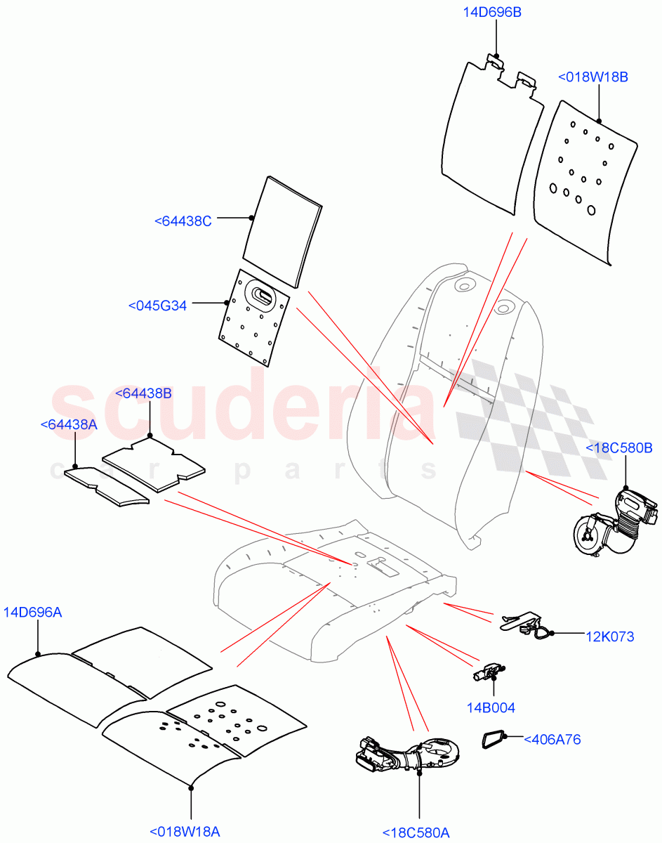 Front Seat Pads/Valances & Heating(Heating) of Land Rover Land Rover Range Rover Velar (2017+) [3.0 I6 Turbo Diesel AJ20D6]