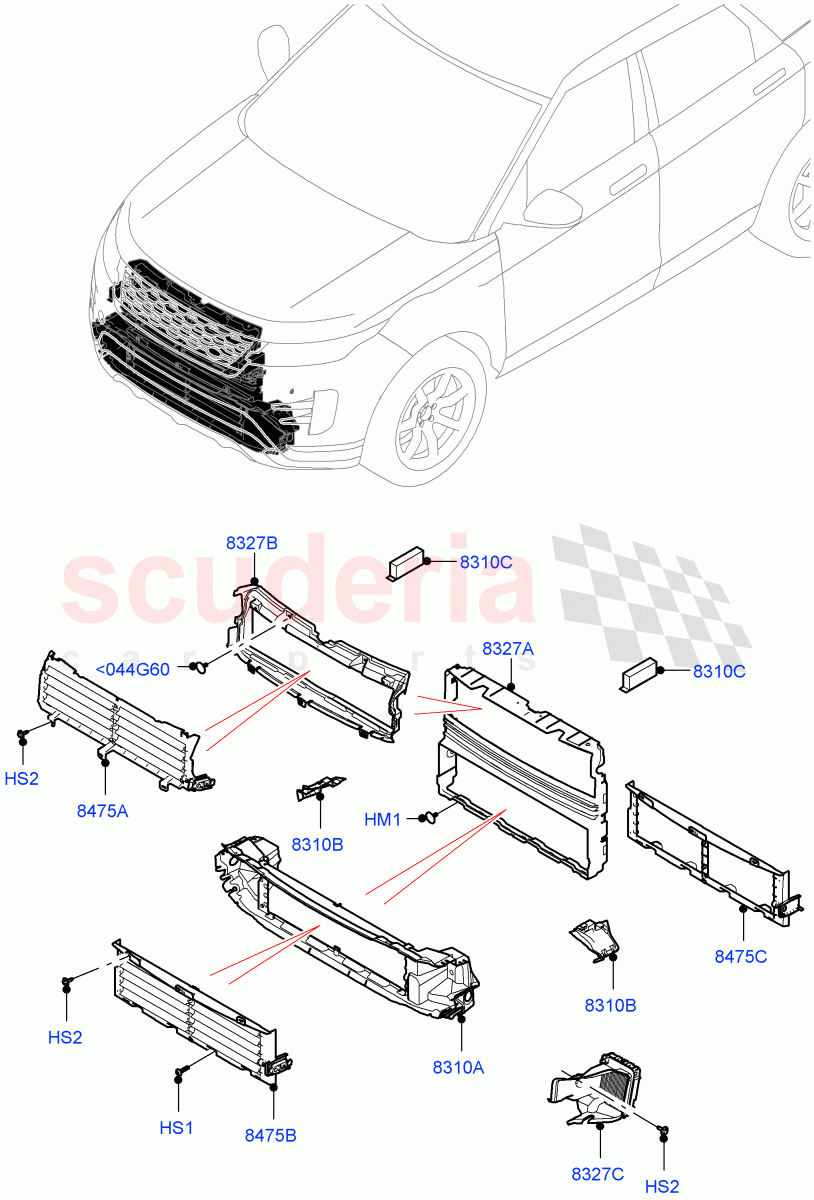 Air Deflectors (Itatiaia (Brazil)) of Land Rover Land Rover Range Rover Evoque (2019+) [2.0 Turbo Petrol AJ200P]