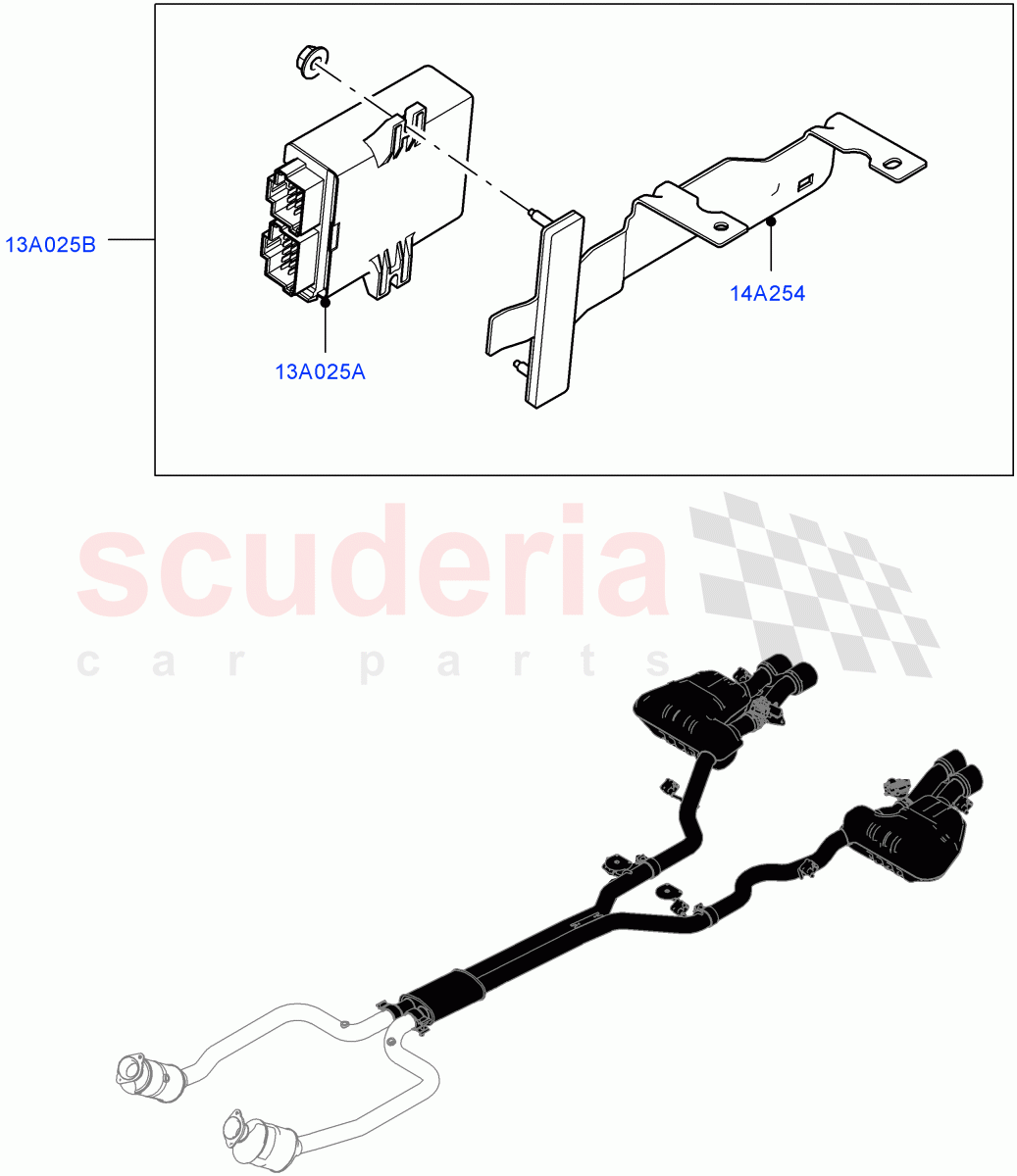 Vehicle Modules And Sensors(5.0L P AJ133 DOHC CDA S/C Enhanced)((V)FROMKA000001) of Land Rover Land Rover Range Rover Velar (2017+) [3.0 Diesel 24V DOHC TC]