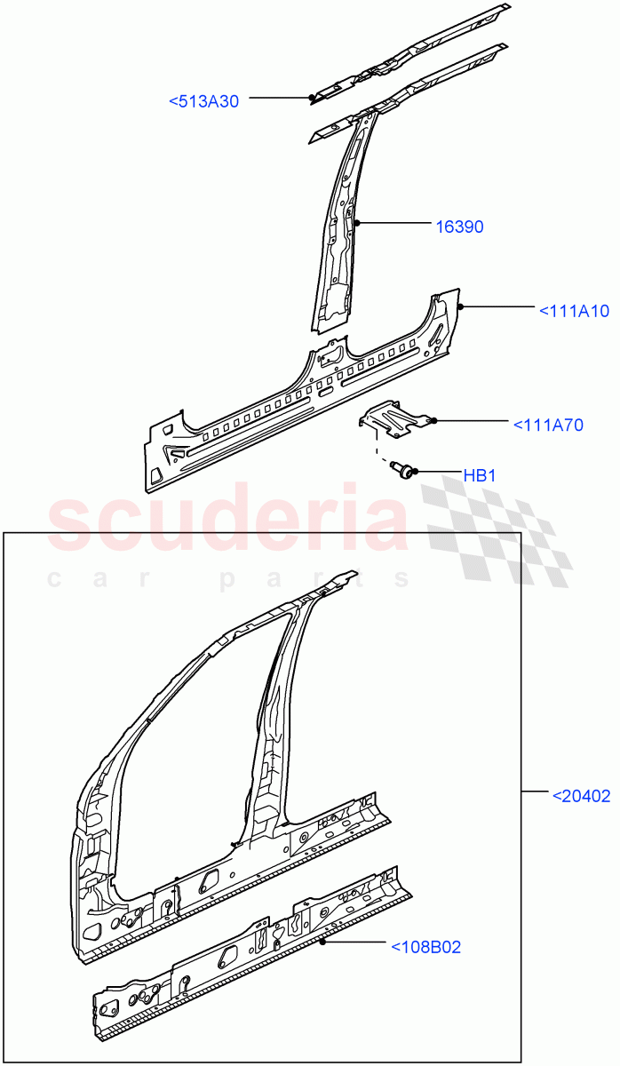 Side Panels - Inner(Front)((V)FROMAA000001) of Land Rover Land Rover Discovery 4 (2010-2016) [5.0 OHC SGDI NA V8 Petrol]