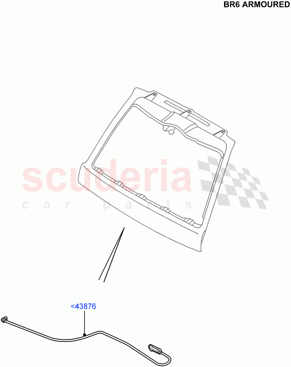 Luggage Compt/Tailgte Lock Controls(With B6 Level Armouring)((V)FROMAA000001) of Land Rover Land Rover Range Rover (2010-2012) [3.6 V8 32V DOHC EFI Diesel]