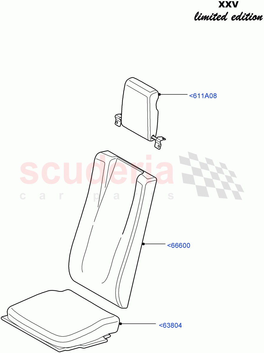 Rear Seat Covers(Row 3)(XXV Anniversary LE,With 7 Seat Configuration)((V)FROMEA000001) of Land Rover Land Rover Discovery 4 (2010-2016) [2.7 Diesel V6]