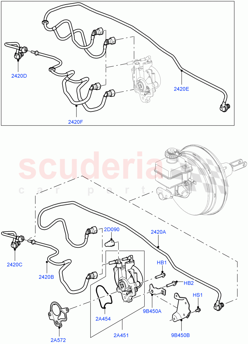 Vacuum Control And Air Injection (Lion Diesel 2.7 V6 (140KW)) ((V) TO9A999999) of Land Rover Land Rover Range Rover Sport (2005-2009) [2.7 Diesel V6]