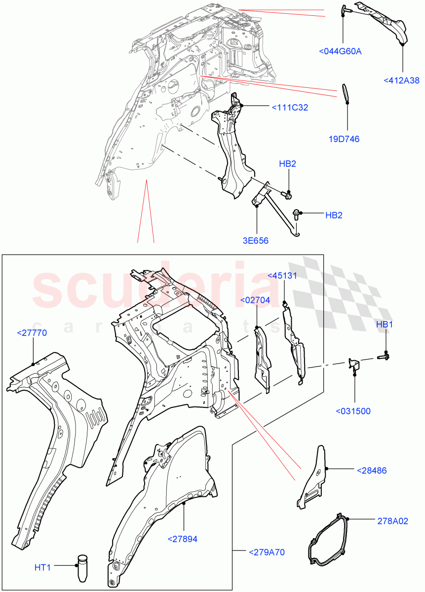 Side Panels - Inner(Rear)(Changsu (China))((V)FROMFG000001) of Land Rover Land Rover Discovery Sport (2015+) [2.2 Single Turbo Diesel]