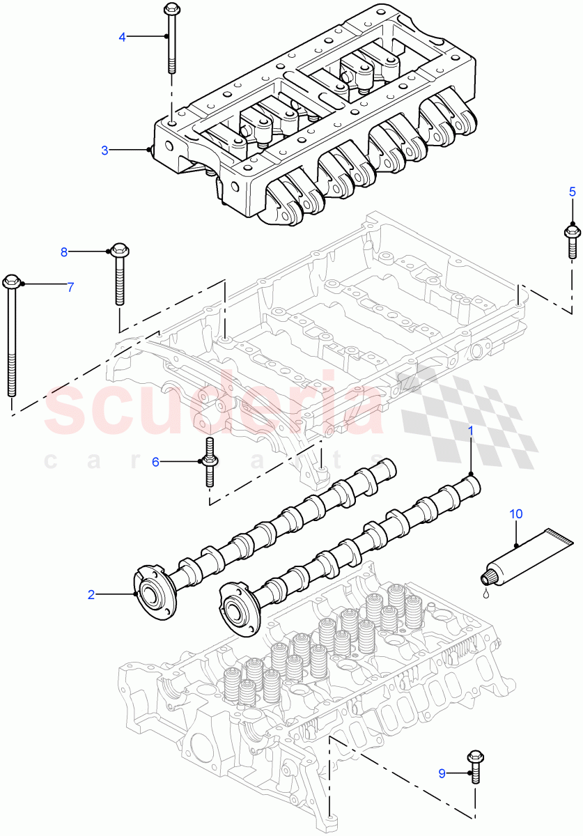 Camshaft (2.2L 16V TC I4 DSL 122PS PUMA) ((V) FROMCA000001) of Land Rover Land Rover Defender (2007-2016)