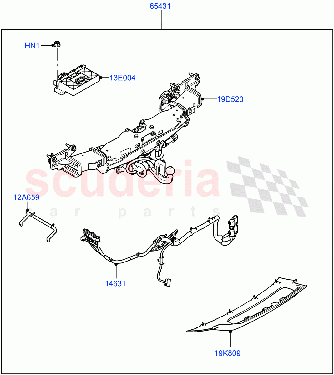 Accessory Pack(Electric Deployable Tow Bar)((-)"CDN/USA") of Land Rover Land Rover Range Rover (2022+) [4.4 V8 Turbo Petrol NC10]