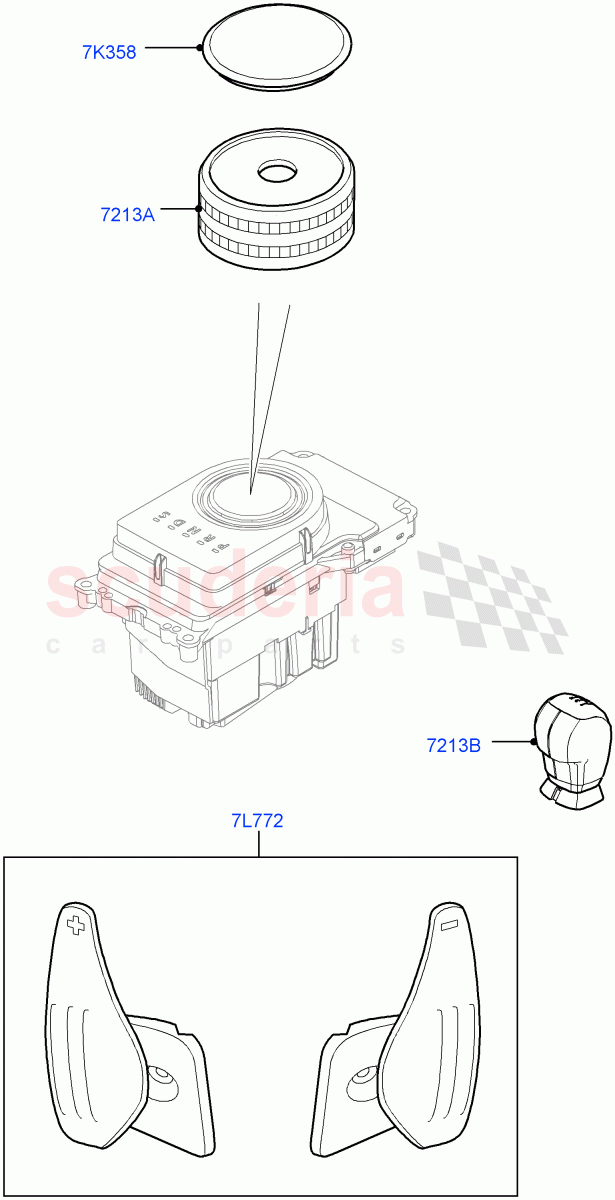 Interior Styling Finishers(Gear Knob, Accessory)(Halewood (UK),Itatiaia (Brazil)) of Land Rover Land Rover Range Rover Evoque (2012-2018) [2.0 Turbo Petrol GTDI]