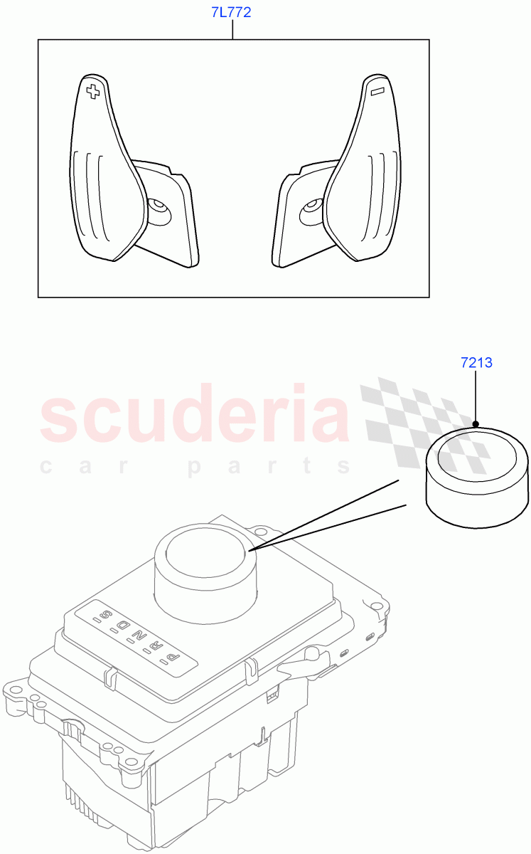 Interior Styling Finishers(Accessory, Gear Knob)(Halewood (UK),Itatiaia (Brazil)) of Land Rover Land Rover Discovery Sport (2015+) [2.0 Turbo Diesel]