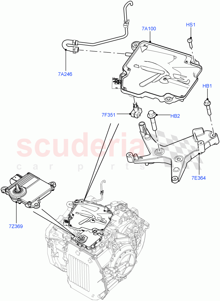 Transmission Modules And Sensors (6 Speed Auto AWF21 AWD) of Land Rover Land Rover Range Rover Evoque (2012-2018) [2.0 Turbo Petrol GTDI]
