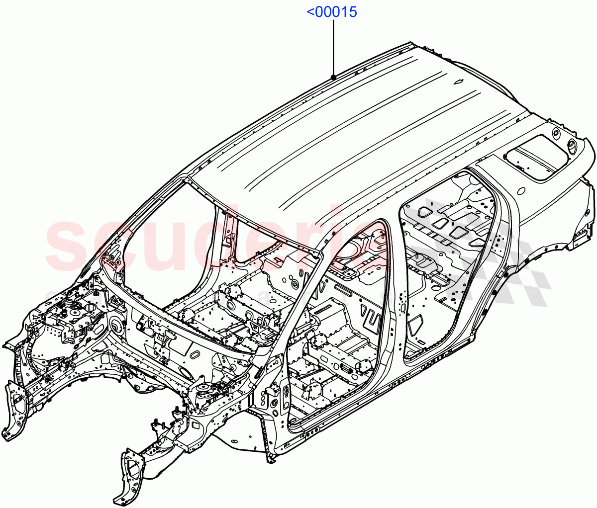 Bodyshell(Itatiaia (Brazil))((V)FROMGT000001) of Land Rover Land Rover Discovery Sport (2015+) [2.0 Turbo Diesel AJ21D4]