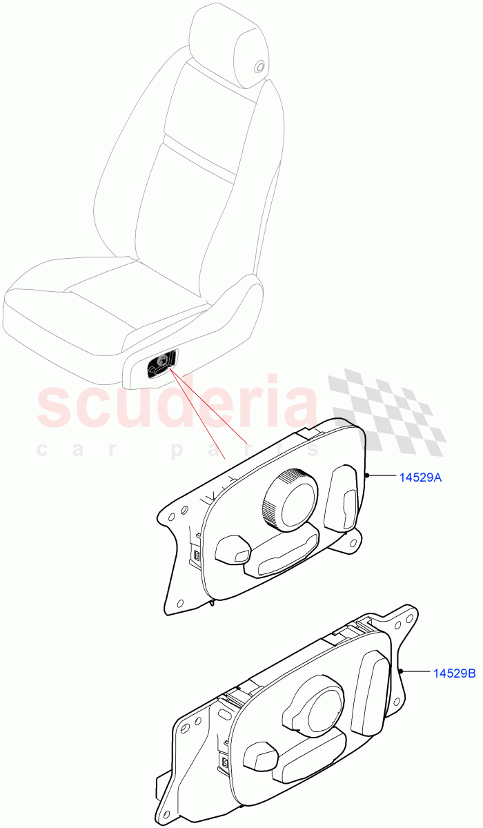 Switches(Seats)(Changsu (China)) of Land Rover Land Rover Range Rover Evoque (2019+) [1.5 I3 Turbo Petrol AJ20P3]