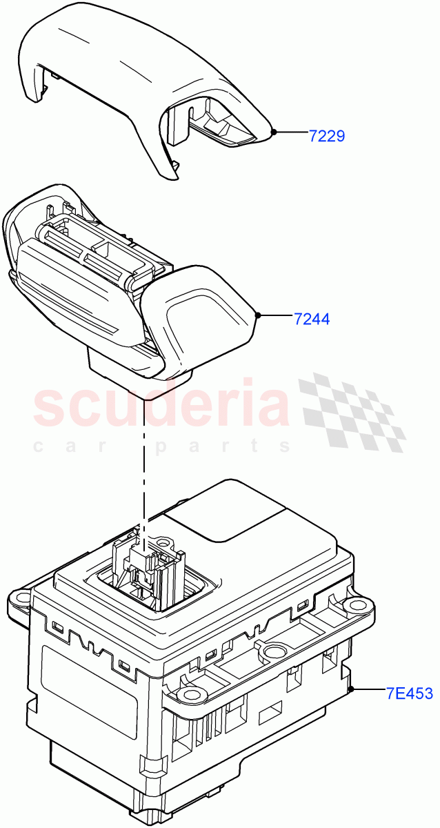 Gear Change-Automatic Transmission(Gear Shift Module, Nitra Plant Build)(3.0L AJ20P6 Petrol High,8 Speed Auto Trans ZF 8HP76,3.0L AJ20D6 Diesel High)((V)FROMM2000001) of Land Rover Land Rover Discovery 5 (2017+) [3.0 Diesel 24V DOHC TC]