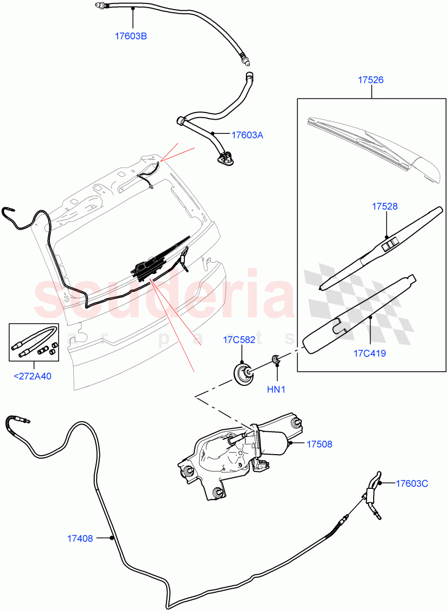 Rear Window Wiper And Washer (Halewood (UK)) of Land Rover Land Rover Discovery Sport (2015+) [2.0 Turbo Diesel]