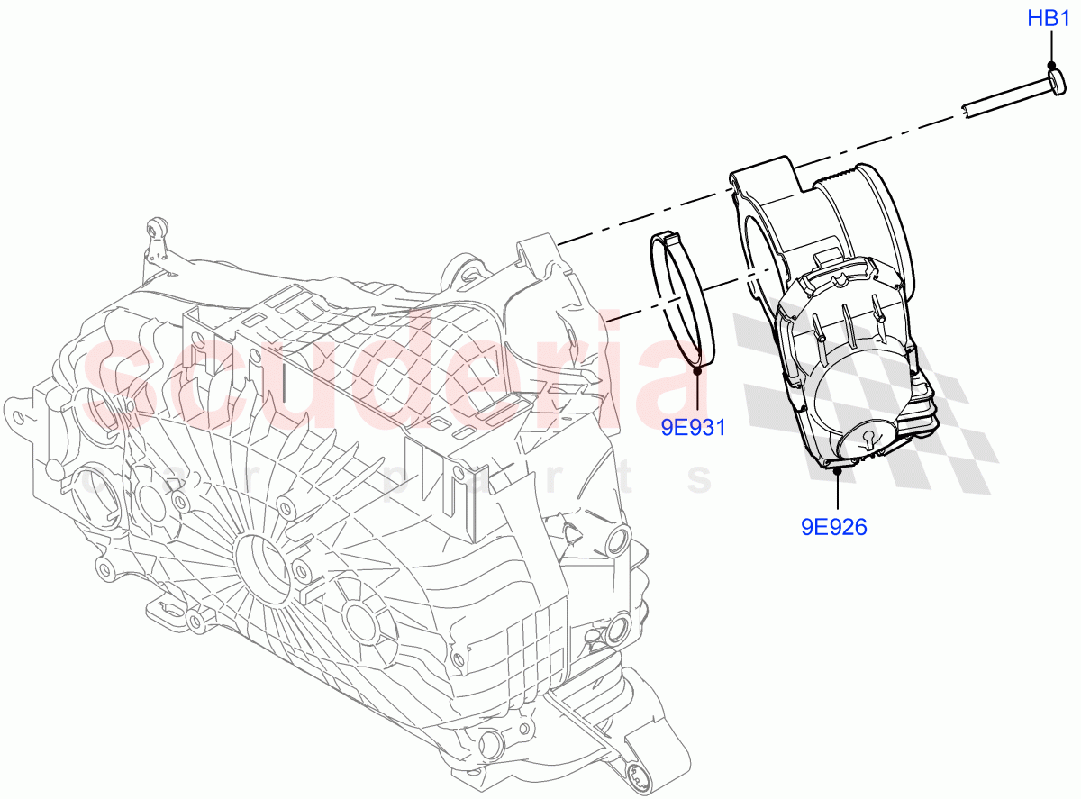 Throttle Housing(1.5L AJ20P3 Petrol High PHEV,Changsu (China),1.5L AJ20P3 Petrol High) of Land Rover Land Rover Range Rover Evoque (2019+) [1.5 I3 Turbo Petrol AJ20P3]