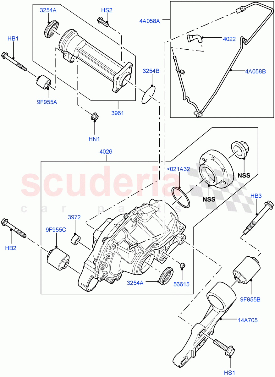 Front Axle Case ((V) FROMAA000001) of Land Rover Land Rover Range Rover Sport (2010-2013) [5.0 OHC SGDI SC V8 Petrol]