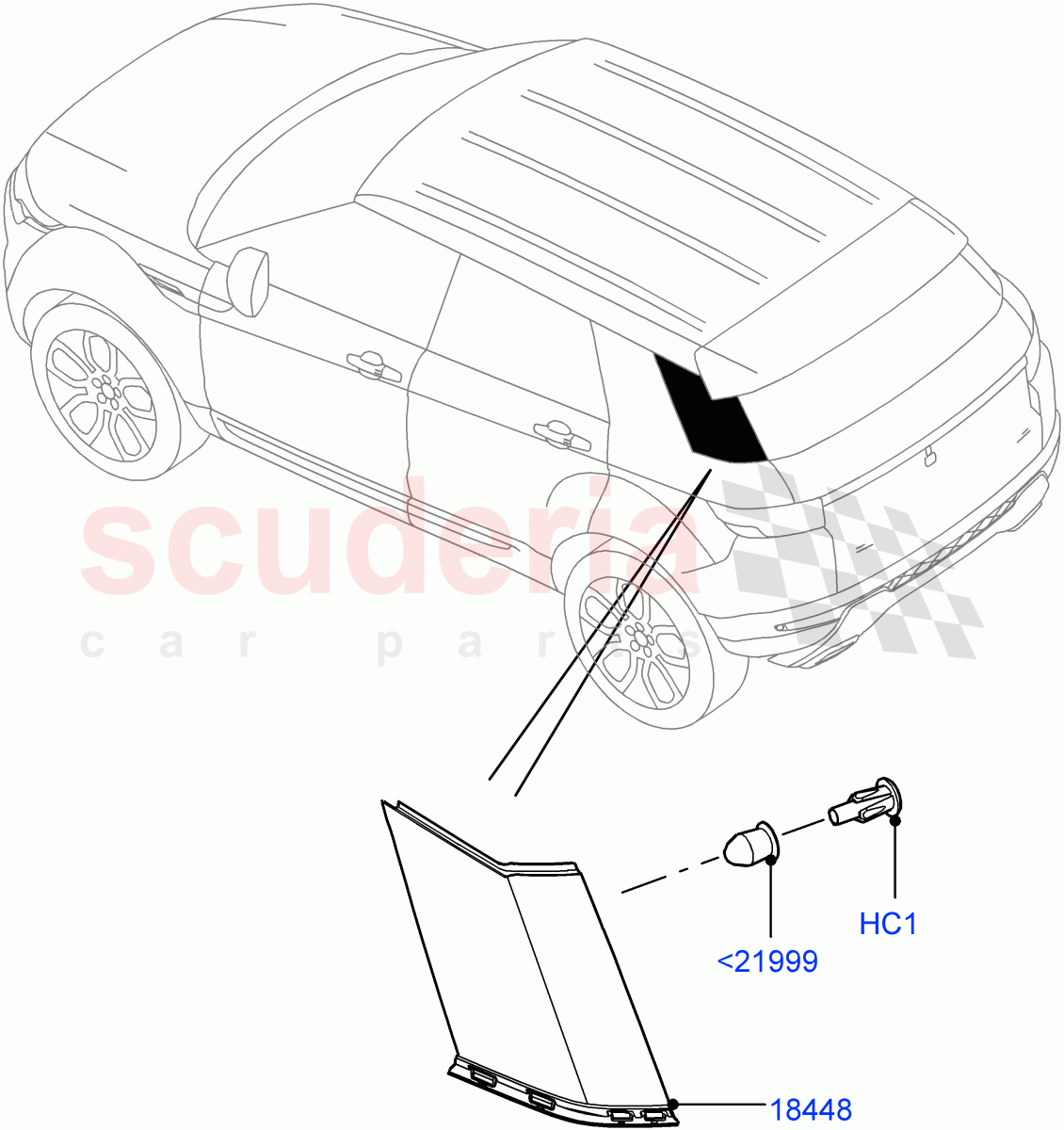 Luggage Compartment Door (Finishers) (Itatiaia (Brazil)) ((V) FROMGT000001) of Land Rover Land Rover Range Rover Evoque (2012-2018) [2.0 Turbo Petrol GTDI]
