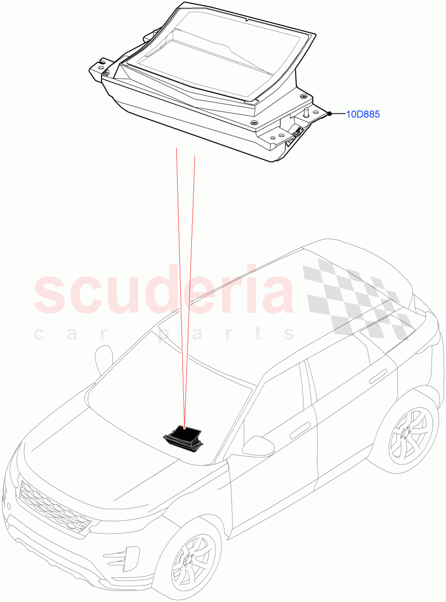 Head Up Display Module(Changsu (China),Head Up Display) of Land Rover Land Rover Range Rover Evoque (2019+) [2.0 Turbo Diesel]