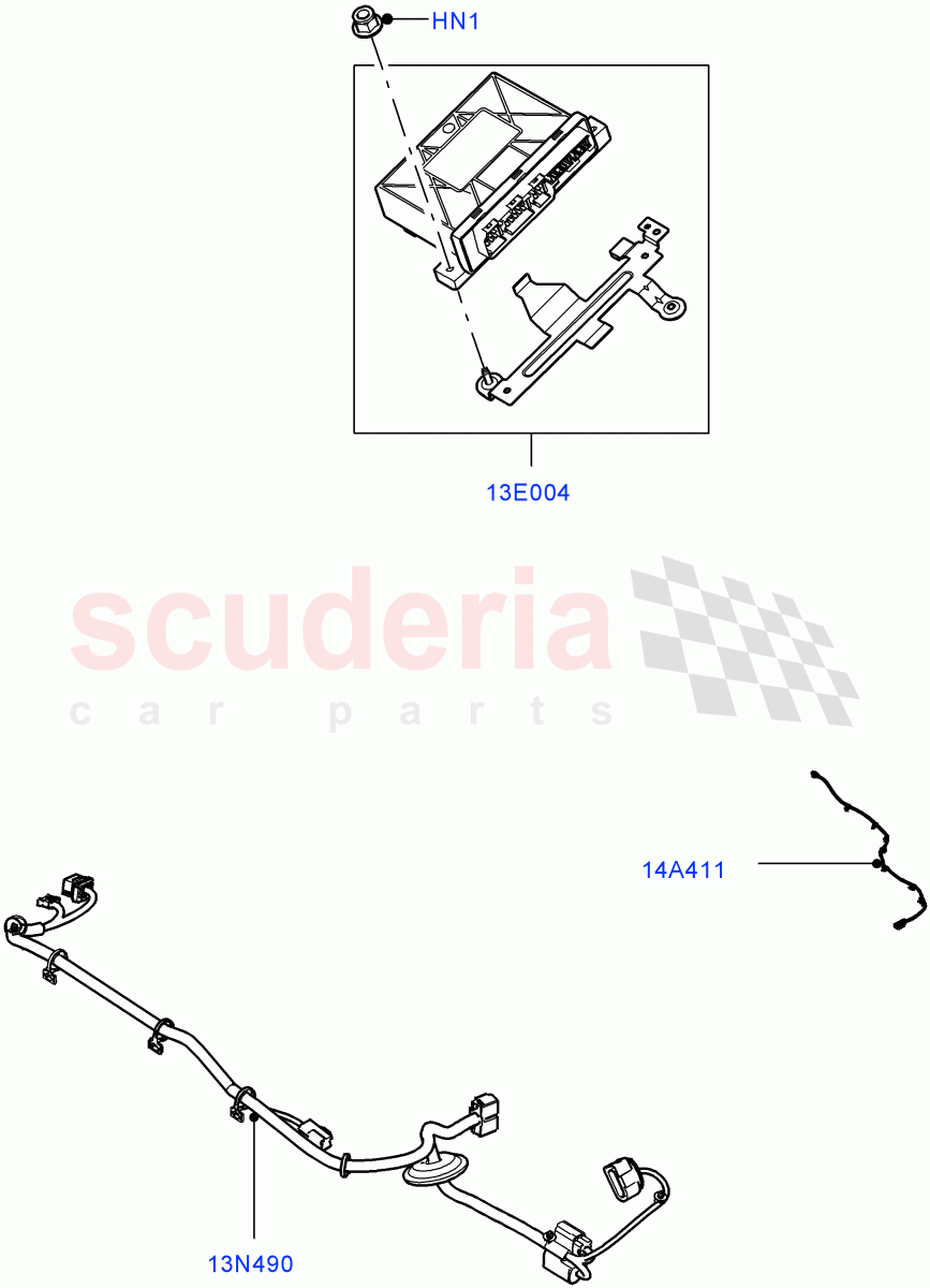 Towing Electrics(Itatiaia (Brazil))((V)FROMLT000001) of Land Rover Land Rover Discovery Sport (2015+) [2.0 Turbo Diesel AJ21D4]