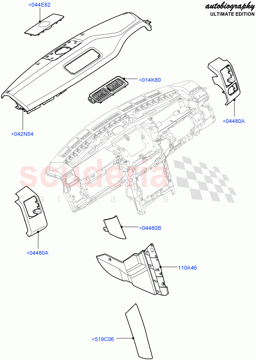 Instrument Panel(Lower, Upper)(Autobiography Ultimate Edition)((V)FROMBA344356) of Land Rover Land Rover Range Rover (2010-2012) [4.4 DOHC Diesel V8 DITC]