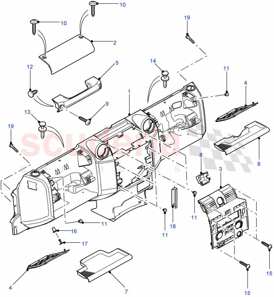 Facia((V)FROM7A000001) of Land Rover Land Rover Defender (2007-2016)