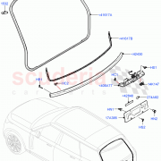 MOULDING - TAILGATE OUTSIDE for 