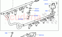 Fuel Injectors And Pipes(AJ Petrol 4.2 V8 Supercharged)