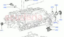 Cylinder Block And Plugs(AJ Petrol 4.2 V8 Supercharged)