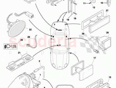 Photo of RHS FRT SIDE DI FOG LAMP FED 37…