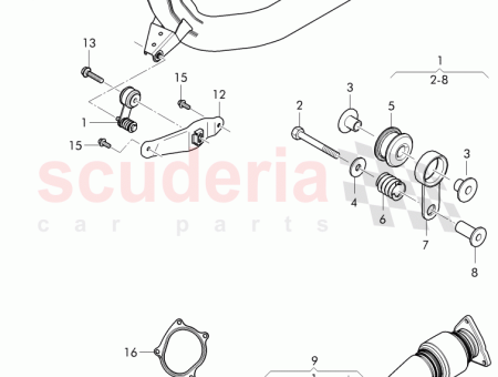 Photo of bracket for exhaust pipe 3W0 253 465…