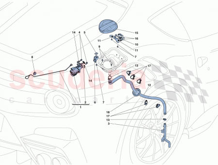 Photo of COMPL FUEL FILLER FLAP ACTUATOR…