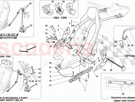 Photo of 3D ALCANTARA TISSUE SMALL LH RACING SEAT…