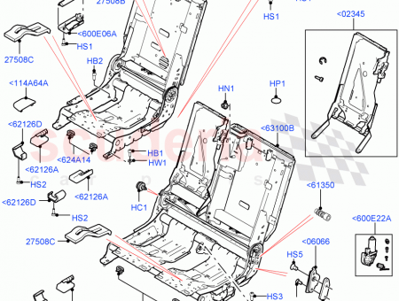 Photo of FRAME REAR SEAT BACK RETAINING…