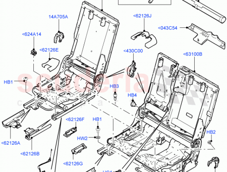 Photo of FRAME REAR SEAT BACK RETAINING…