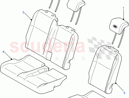 Photo of CUBIERTA RESPALDO ASIENTO TRASERO…