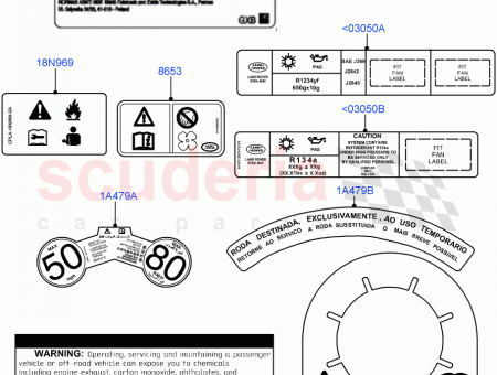 Photo of LABEL RADIATOR FAN WARNING…