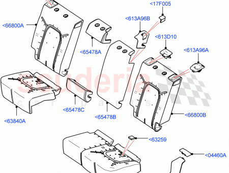 Photo of BEZEL SEAT BACK LOCKING MECHANISM…