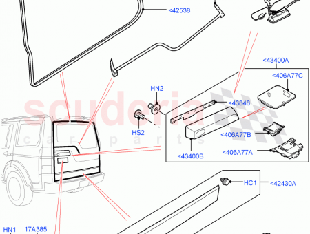 Photo of WEATHERSTRIP TAILGATE UPPER…