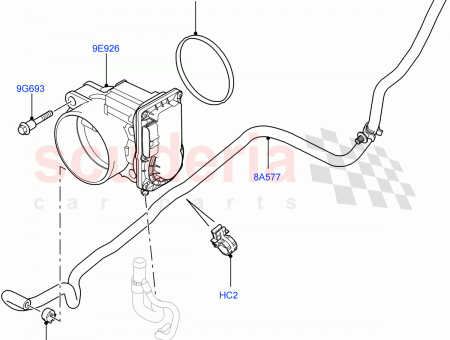 Photo of HOSE THROTTLE BODY HEATER INLET…